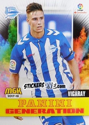 Sticker Vigaray - Liga 2017-2018. Megacracks n. 27 - Panini