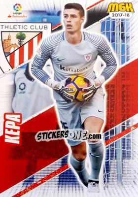 Figurina Kepa - Liga 2017-2018. Megacracks - Panini