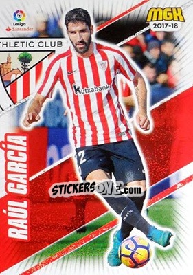 Sticker Raúl García - Liga 2017-2018. Megacracks - Panini
