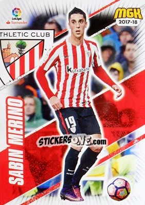 Sticker Sabin Merino - Liga 2017-2018. Megacracks n. 44 - Panini