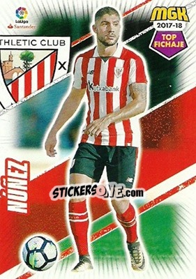 Sticker Núñez - Liga 2017-2018. Megacracks n. 47 - Panini