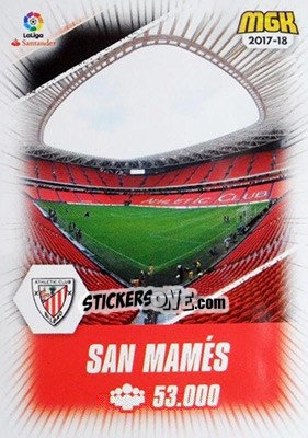 Figurina San Mamés - Liga 2017-2018. Megacracks - Panini