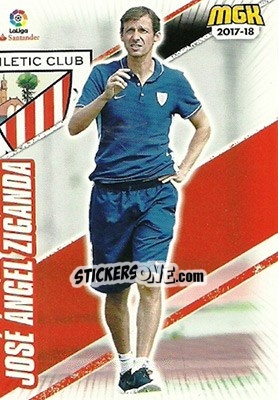 Sticker José Ángel Ziganda - Liga 2017-2018. Megacracks n. 50 - Panini
