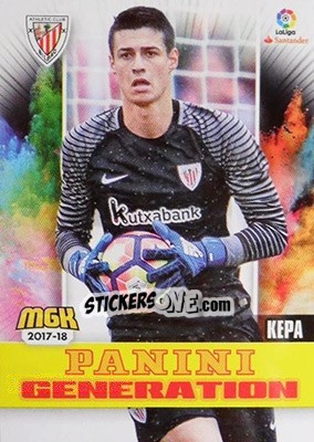 Figurina Kepa - Liga 2017-2018. Megacracks - Panini