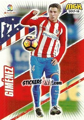 Sticker Jose Giménez - Liga 2017-2018. Megacracks n. 62 - Panini