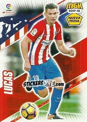 Sticker Lucas Hernández - Liga 2017-2018. Megacracks n. 63bis - Panini