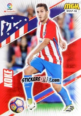 Sticker Koke - Liga 2017-2018. Megacracks - Panini