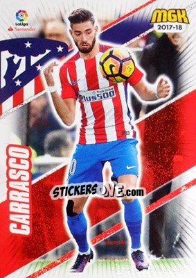 Sticker Carrasco - Liga 2017-2018. Megacracks - Panini