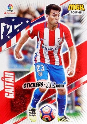 Cromo Gaitán - Liga 2017-2018. Megacracks - Panini