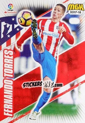 Sticker Fernando Torres - Liga 2017-2018. Megacracks - Panini