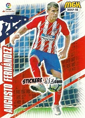 Sticker Augusto Fernández - Liga 2017-2018. Megacracks - Panini