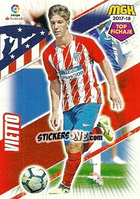 Sticker Vietto - Liga 2017-2018. Megacracks - Panini