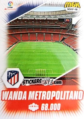 Figurina Wanda Metropolitano - Liga 2017-2018. Megacracks n. 76 - Panini