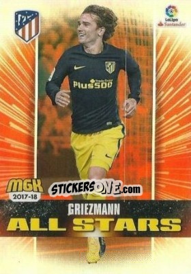 Sticker Griezmann - Liga 2017-2018. Megacracks n. 80 - Panini