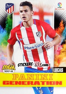 Cromo Lucas Hernández - Liga 2017-2018. Megacracks - Panini