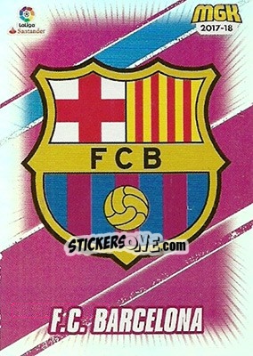 Sticker Barcelona - Liga 2017-2018. Megacracks n. 82 - Panini