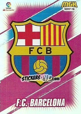 Sticker Barcelona - Liga 2017-2018. Megacracks - Panini