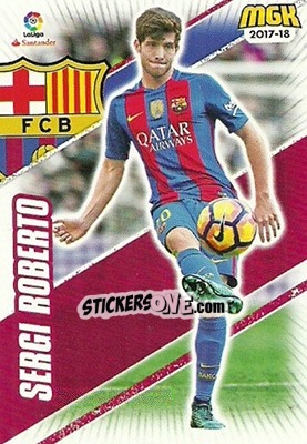 Sticker Sergi Roberto - Liga 2017-2018. Megacracks n. 85 - Panini