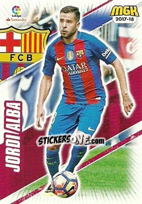 Sticker Jordi Alba - Liga 2017-2018. Megacracks n. 89 - Panini