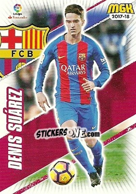 Sticker Denis Suárez - Liga 2017-2018. Megacracks n. 95 - Panini