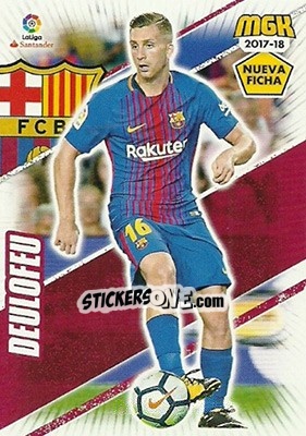 Sticker Deulofeu - Liga 2017-2018. Megacracks n. 98bis - Panini