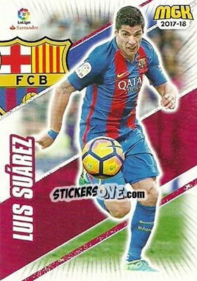 Sticker Luis Suárez - Liga 2017-2018. Megacracks n. 99 - Panini
