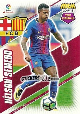 Sticker Nélson Semedo - Liga 2017-2018. Megacracks n. 100 - Panini