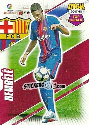 Sticker Ousmane Dembelé - Liga 2017-2018. Megacracks - Panini