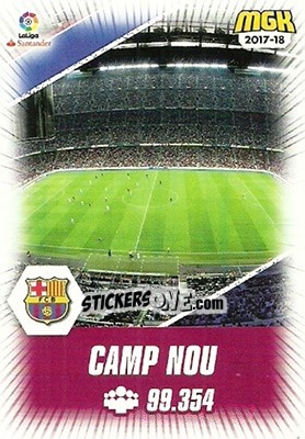 Sticker Camp Nou - Liga 2017-2018. Megacracks - Panini