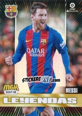 Sticker Messi - Liga 2017-2018. Megacracks n. 105 - Panini