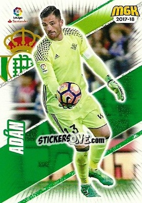 Cromo Adán - Liga 2017-2018. Megacracks - Panini