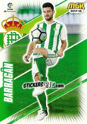 Cromo Barragán - Liga 2017-2018. Megacracks - Panini