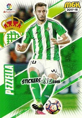Sticker Pezzella - Liga 2017-2018. Megacracks - Panini