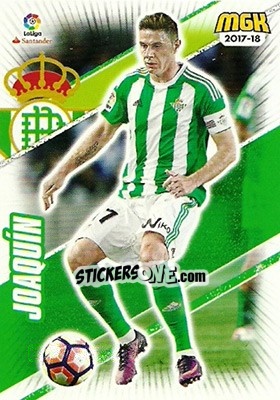 Sticker Joaquin - Liga 2017-2018. Megacracks n. 123 - Panini