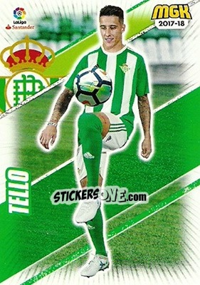 Sticker Cristian Tello - Liga 2017-2018. Megacracks n. 124 - Panini