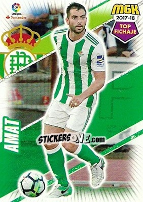 Sticker Jordi Amat - Liga 2017-2018. Megacracks - Panini