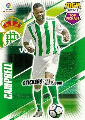 Sticker Joel Campbell - Liga 2017-2018. Megacracks n. 129 - Panini
