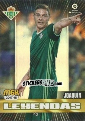 Sticker Joaquín - Liga 2017-2018. Megacracks - Panini