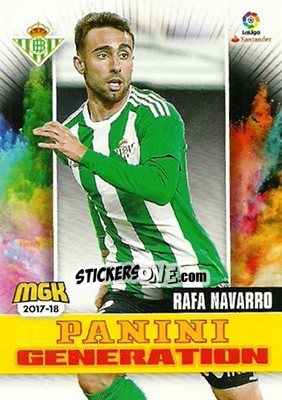 Sticker Rafa Navarro - Liga 2017-2018. Megacracks - Panini