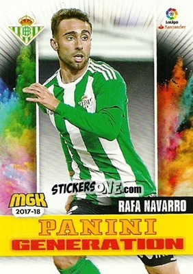 Sticker Rafa Navarro - Liga 2017-2018. Megacracks n. 135 - Panini