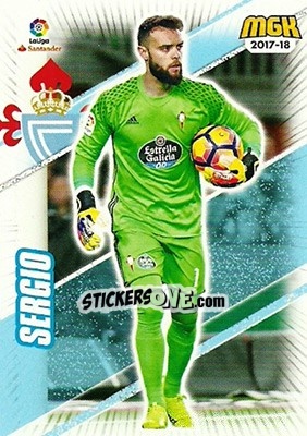 Sticker Sergio - Liga 2017-2018. Megacracks - Panini