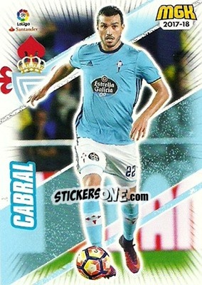 Sticker Cabral - Liga 2017-2018. Megacracks - Panini