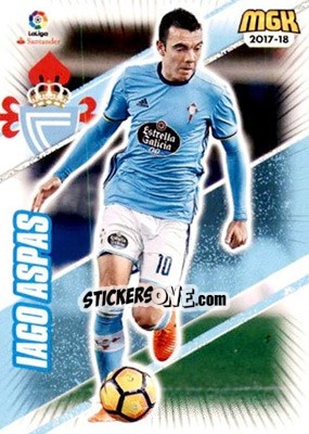 Cromo Iago Aspas - Liga 2017-2018. Megacracks - Panini