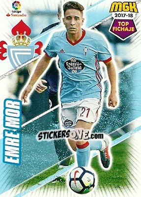 Sticker Emre Mor - Liga 2017-2018. Megacracks n. 156 - Panini