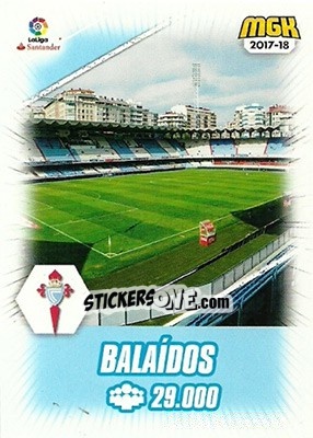 Cromo Balaidos - Liga 2017-2018. Megacracks - Panini