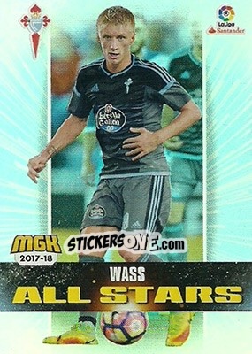 Figurina Wass - Liga 2017-2018. Megacracks - Panini