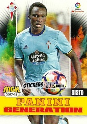 Sticker Sisto - Liga 2017-2018. Megacracks n. 162 - Panini