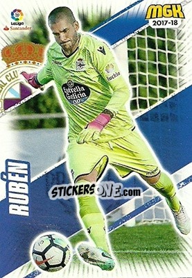 Cromo Rubén - Liga 2017-2018. Megacracks n. 164 - Panini