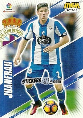 Sticker Juanfran - Liga 2017-2018. Megacracks n. 166 - Panini