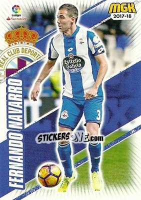 Sticker Fernando Navarro - Liga 2017-2018. Megacracks - Panini